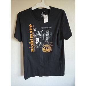 Nightmare Before Christmas Pumpkin King T-Shirt Disney Size Medium Black